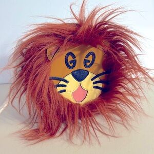 NEW Gucci Brown and Tan Wallet large lion pouch bag zip wristlet